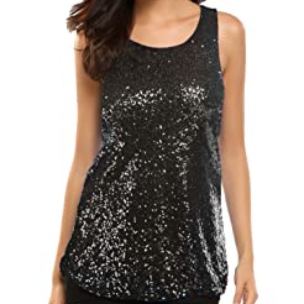 NWOT A/X Sequined Tank Top Sz XS